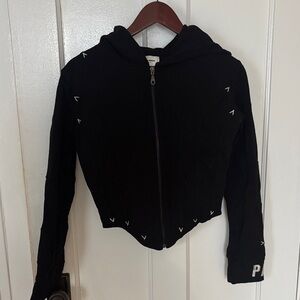 Pas Une Marque Corset Style black hoodie size Small